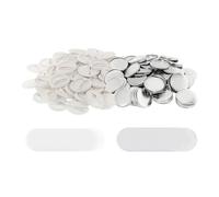 YXZKJZJ 100 Pezzi Fai da Te Materiale for la creazione di Badge Rotondi Tipo Fondo in plastica for Macchina for Bottoni for per Feste, Eventi Sportivi(37mm)