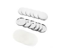 YXZKJZJ 200 Pezzi 25/32/37/44 mm Forniture for la creazione di Bottoni Rotondi Parti distintivi Kit Spille in Metallo per Feste, Eventi Sportivi(32MM)