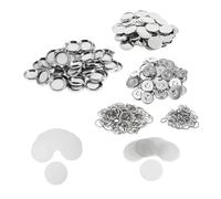 YXZKJZJ 50 Pezzi/Set di Forniture for la creazione Bottoni Portachiavi bifacciali for Macchina for da 25 mm/32 mm/37 mm for Spille Artigianali per Feste, Eventi Sportivi(25mm)