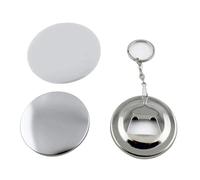 YXZKJZJ Kit Fai da Te for la creazione di Bottoni Portachiavi 100 Pezzi, apribottiglie a Specchio 58 mm for Macchine per Feste, Eventi Sportivi(100PCS Bottle Opener)