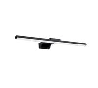 YXZKJZJ Lampada da parete moderna lunga for interni, a LED, for il bagno, AC85-265V, impermeabile, nera, bianca, grigia Decorazioni per la casa(Warm,BLACK_56CM(12W))