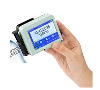 YXZKJZJ Mini stampante a getto d'inchiostro da 12,7 mm for barra QR Codice batch Data Logo Etichetta di scadenza Stampante a getto d'inchiostro termica a getto portatile Grande Compattezza(Blue)