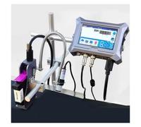 YXZKJZJ Stampante a getto d'inchiostro continuo automatica online T4 12,7 mm, numero data, logo, codice, cartone, plastica, metallo Asciugatura rapida per etichettatura e codifica(Black ink)