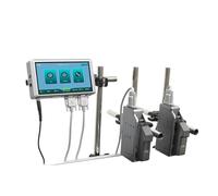 YXZKJZJ Stampante a getto d'inchiostro online, codice QR, codice a barre, numero di serie, data di scadenza, etichettatrice Asciugatura rapida per etichettatura e codifica(12.7mm-2nozzl)