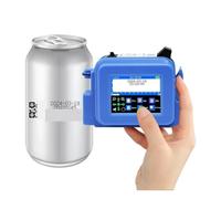 YXZKJZJ Stampante a getto d'inchiostro portatile mini da 12,7 mm, codice a barre, immagine del logo, data Asciugatura rapida per etichettatura e codifica(With 2 ink)