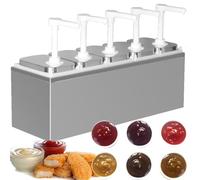 YXZQLOZ Pompa dosatrice per Salse in Acciaio Inossidabile, Design a Prova di perdite per Una Facile spremitura, per insalate, marmellate e Salse di condimento