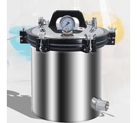 YXZQLOZ Sterilizzatore Portatile per Autoclave a Vapore a Pressione Attrezzatura da Laboratorio per la prevenzione delle ustioni a Secco Verticale in Acciaio Inossidabile (12L)