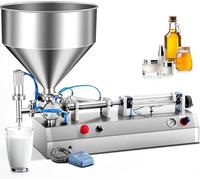 YXZYFPP Riempitrice pneumatica Orizzontale per flaconi di Paste e Creme liquide, Funzionamento semiautomatico con capacità da 100 a 1000 ml.