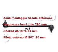 YY ASTA TIRANTE BARRA STABILIZZATRICE ANT. CHRYSLER SEBRING JEEP COMPASS 106913