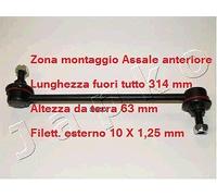 YY ASTA TIRANTE BARRA STABILIZZATRICE ANT. DR DR 5 TOYOTA RAV 4 II JAPKO 106220
