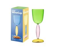 YY Bicchieri da cocktail bordolese, 260 ml, calici colorati in rosa cipria, giallo girasole e verde salvia, parigini, senza piombo Crystal Art Gl (verde)