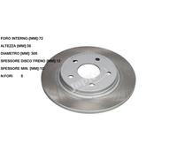 YY DISCO FRENO POST. CHRYSLER - DODGE - FIAT JAPKO 61906 K04721996AB 04721996AA