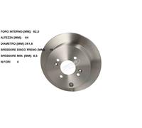 YY DISCO FRENO POST. HYUNDAI ACCENT III - GETZ - I20 / KIA RIO II JAPKO 61H01