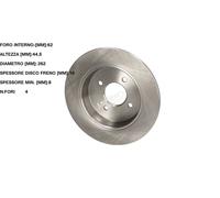 YY DISCO FRENO POST. KIA RIO III IV - HYUNDAI ACCENT IV / I20 ACTIVE JAPKO 61K18