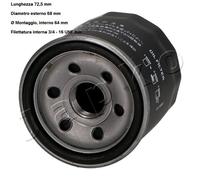 YY FILTRO OLIO PER OPEL PIAGGIO PORTER DAIHATSU CHEVROLET SUZUKI JAPKO 10W01