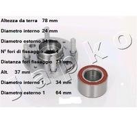 YY KIT CUSCINETTO RUOTA ANT. CHEVROLET AVEO - KALOS - SPARK JAPKO 410018