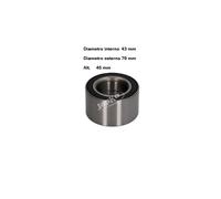 YY KIT CUSCINETTO RUOTA NISSAN X-TRAIL 2.0/2.2 DCI JAPKO 421070 OE 43210-AG000