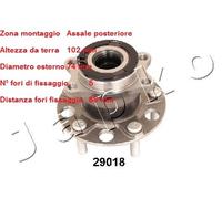 YY KIT CUSCINETTO RUOTA POST. JEEP COMPASS 2.0 CRD 4X4 - 2.4 4X4 JAPKO 429018