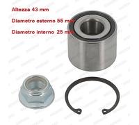 YY KIT CUSCINETTO RUOTA POST NISSAN KUBISTAR 1.5 DCI MOOG RE-WB-11494 7703090365