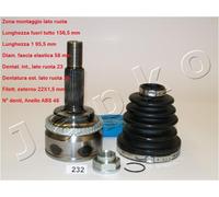 YY KIT GIUNTO OMOCINETICO TOYOTA AVENSIS COROLLA JAPKO 62232 OE 43470-09Q30