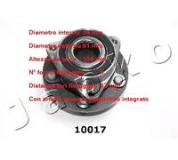 YY KIT MOZZO RUOTA ANT. CHEVROLET CRUZE JAPKO 410017 OE 13502829 13583479