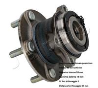 YY KIT MOZZO RUOTA POST. CITREON C4 PEUGEOT 4008 MITSUBISHI ASX JAPKO 425055