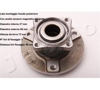 YY KIT MOZZO RUOTA POST. SMART FORTWO Cabrio - Coupé JAPKO 420401 OE 4513500235