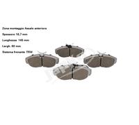 YY KIT PASTIGLIE FRENO ANT CITROEN JUMPER FIAT DUCATO PEUGEOT BOXER JAPKO 500056