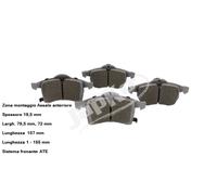 YY KIT PASTIGLIE FRENO ANT OPEL ASTRA G H - COMBO - CORSA - ZAFIRA JAPKO 500073