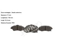 JAPKO 500031 Kit pastiglie freni