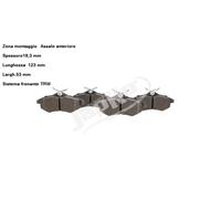 YY KIT PASTIGLIE FRENO ANT. PER CITROEN C2 C3 JAPKO 500008 E172285 425384 425258