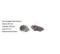 YY KIT PASTIGLIE FRENO ANT. PER DAILY IV V JAPKO 500014 OE 5801268964