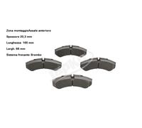 YY KIT PASTIGLIE FRENO ANT. PER DAILY RENAULT TRUCKS MASCOTT JAPKO 500011