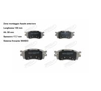 YY KIT PASTIGLIE FRENO ANT. PER HYUNDAI ACCENT - I20 KIA RIO JAPKO 50K12