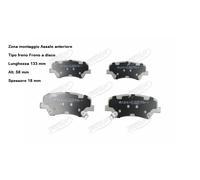 YY KIT PASTIGLIE FRENO ANT. PER HYUNDAI PER KIA JAPKO 50K24 OE 58101C8A60