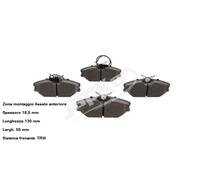 YY KIT PASTIGLIE FRENO ANT. RENAULT LAGUNA - MEGANE - SCÉNIC - ESPACE 500081