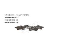 YY KIT PASTIGLIE FRENO POST. MINI MINI COOPER/ONE/ONE D/CABRIOLET JAPKO 510015