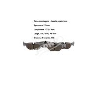 YY KIT PASTIGLIE FRENO POST. PER BMW 1 3 X1 JAPJO 510008 34216790761 34216774692