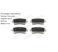 YY KIT PASTIGLIE FRENO POST. PER CHEVROLET PER HONDA PER OPEL PER SAAB 51W06