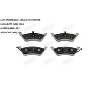 YY KIT PASTIGLIE FRENO POST. PER CHRYSLER VOYAGER PER JEEP CHEROKEE JAPKO 51993