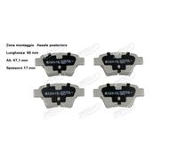 YY KIT PASTIGLIE FRENO POST. PER CITROEN C4 PER PEUGEOT 307 JAPKO 51012 - 425476