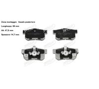 YY KIT PASTIGLIE FRENO POST. PER HONDA ACCORD VII - HONDA CR-V II JAPKO 51445