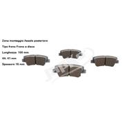 YY KIT PASTIGLIE FRENO POST. PER HYUNDAI PER KIA PER SSANGYONG JAPKO 51K06