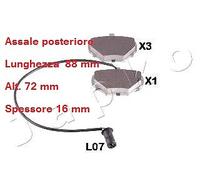 YY KIT PASTIGLIE FRENO POST. PER LAND ROVER DISCOVERY I - RANGE ROVER I 51L07