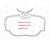 YY KIT PASTIGLIE FRENO POST. PER LAND ROVER DISCOVERY - RANGE ROVER 573067CH