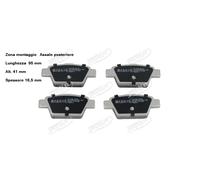 YY KIT PASTIGLIE FRENO POST. PER MAHINDRA XUV500 2.2 CRDE AWD JAPKO 51022