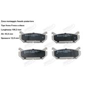 YY KIT PASTIGLIE FRENO POST. PER MAZDA 626 IV - XEDOS 6 - MX-6 FORD JAPKO 51307