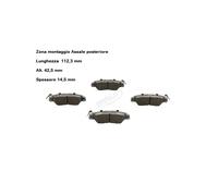 YY KIT PASTIGLIE FRENO POST. PER MAZDA CX-5 2.2 D JAPKO 51318 OE KAY02648Z