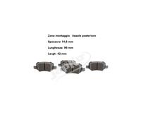 YY KIT PASTIGLIE FRENO POST. PER MERCEDES-BENZ CLASSE A/B - VANEO JAPKO 510014