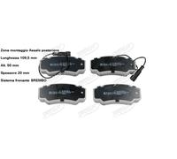 YY KIT PASTIGLIE FRENO POST. PER NISSAN CABSTAR E PICK-UP PER RENAULT - 51101